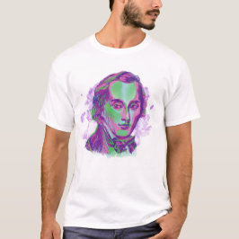 ユニセックス ショパン オーロラ ポートレート Tシャツ