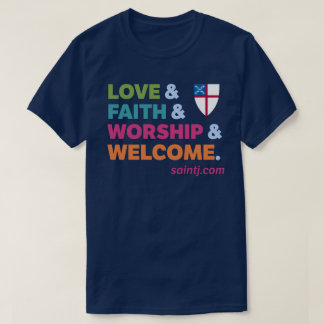 ユニセックス セントジェームズ カラフル ウェルカム Tシャツ