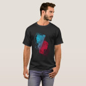 ユニセックス ブラック サム・ウィンチェスター 半袖 Tシャツ (正面フル)