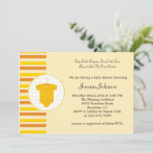 ユニセックス ベビーシャワー 招待状 (スタンド正面)