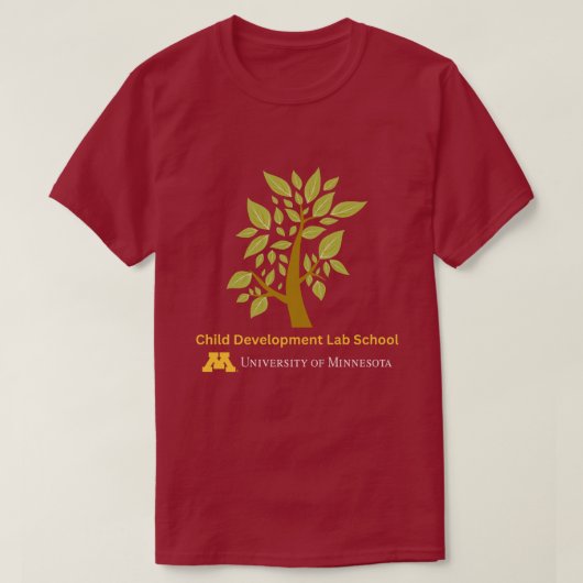ユニセックス 濃い赤色 CDLSロゴTシャツ Tシャツ (デザイン正面)
