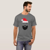 ユニセックスChristmas Adult/Youth Santa Graphic Tシャツ (正面フル)
