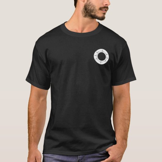 ユニセックスSun Star White Outline Cartoon Pocket Tシャツ (正面)
