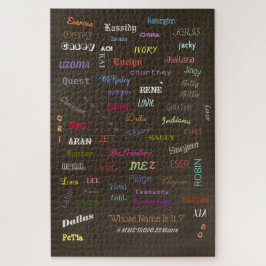 ユニセックスTシャツの名前/アートプリント/パズルすべてのサイズ ジグソーパズル