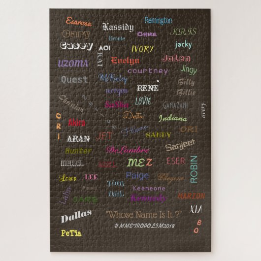 ユニセックスTシャツの名前/アートプリント/パズルすべてのサイズ ジグソーパズル (縦)