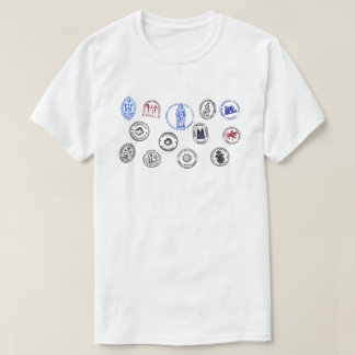 ユニセックスTシャツサンティアゴの道 Tシャツ