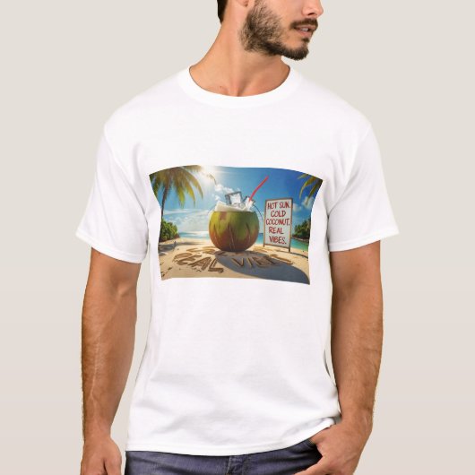 ユニセックスtシャツ – ビーチ衣服 tシャツ (正面)