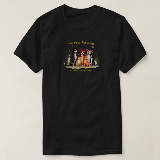 ユニセックスTシャツ 私のペット Tシャツ (デザイン正面)