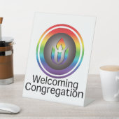 ユニタニズムの信徒を歓迎 台座サイン (インサイチュ)