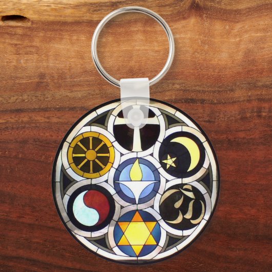 ユニタリアン大学教会ロックフォード キーホルダー (正面)