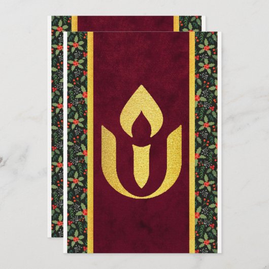 ユニタリズムの冬の休日 シーズンカード (正面/裏面)