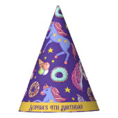 ユニッお洒落クス、ドーナツ、アイスクリームの融合 パーティーハット (正面)