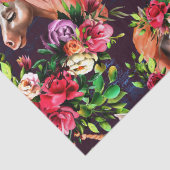 ユニッカラフルクスと花のバラ 薄葉紙 (詳細)