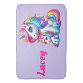 ユニッカラフルクスモノグラムの、名前 | バスマット (正面縦)