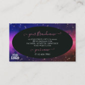 ユニッカラフルス銀河系グリッタースターとロゴ 名刺 (裏面)