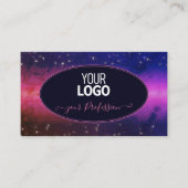 ユニッカラフルス銀河系グリッタースターとロゴ 名刺 (正面)