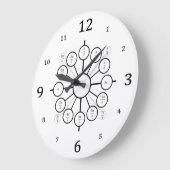 ユニット円:ラジアンの測定値に関するレッスン ラージ壁時計 (傾斜)