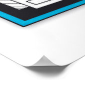 ユニット124 -レトロ – 未来形デザイン ポスター (角)