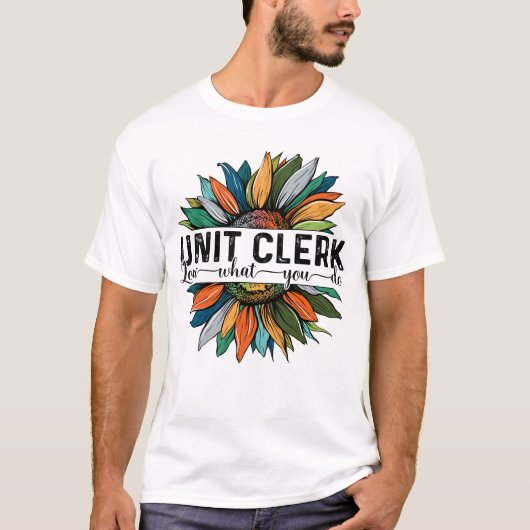 ユニット・クラークが好きな仕事 Tシャツ (正面)
