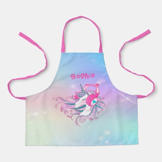 ユニッパーソナライズされたクカラフルンかわいいエプロン エプロン (正面)