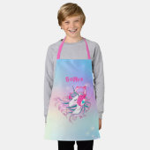 ユニッパーソナライズされたクカラフルンかわいいエプロン エプロン (着用した状態)
