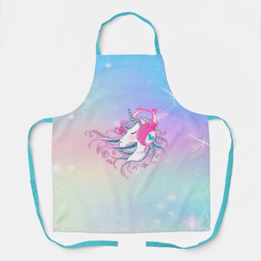 ユニッパーソナライズされたクカラフルンかわいいエプロン エプロン (正面)