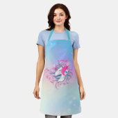 ユニッパーソナライズされたクカラフルンかわいいエプロン エプロン (着用した状態)