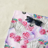 ユニッモノグラムのクスとバラ ビーチタオル (インサイチュ)