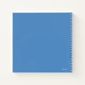 ユニッユニークコーン立ち誇りを持った ノートブック (裏面)