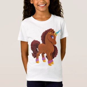 ユニッユニークコーン立ち誇りを持った Tシャツ