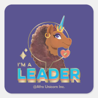 ユニッユニークコーン「私はリーダーだ」デザイン スクエアシール