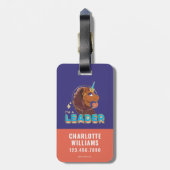 ユニッユニークコーン「私はリーダーだ」デザイン ラゲッジタグ (裏面縦)