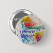 ユニッ信じクスに入る可愛い女の子ステッカー 缶バッジ (正面&裏面)