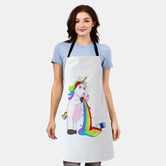 ユニッ飲ク エプロン (着用した状態)