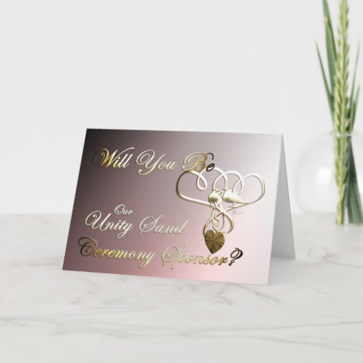 ユニティさんセレモニーのスポンサー提案結婚式の招待 サンキューカード (正面)