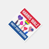 ユニティオーバーディビジョンHarris Walz Tim Walz Red Blue スタンダードカクテルナプキン (角)