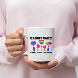 ユニティオーバーディビジョンKamala Harris Tim Walz コーヒーマグカップ