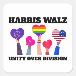 ユニティオーバーディビジョンKamala Harris Tim Walz スクエアシール