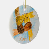 ユニティセラミックスサークルオーナメント セラミックオーナメント (右)