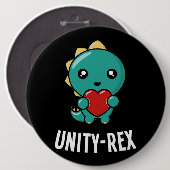 ユニティデイ種類恐竜TRex UnityRexアンチBullyin 缶バッジ (正面&裏面)