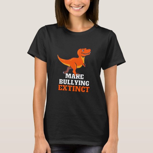 ユニティデイTシャツ 恐竜 子供 恐竜でいじめ撲滅 Tシャツ (正面)
