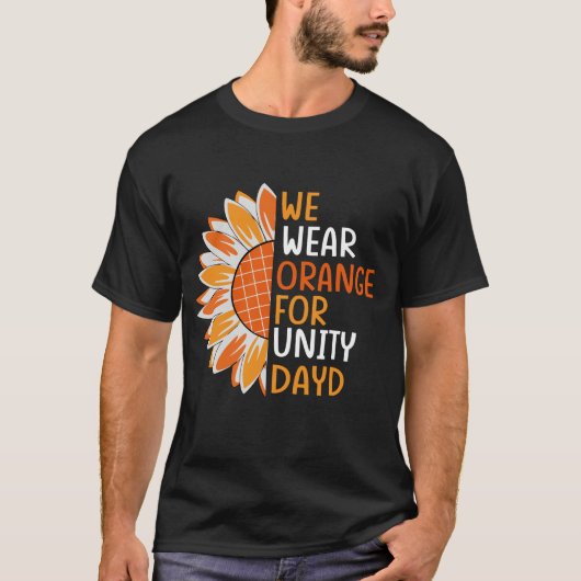 ユニティデーにオレンジ色を身に着けよう Tシャツ (正面)