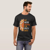 ユニティデーにオレンジ色を身に着けよう Tシャツ (正面フル)