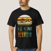 ユニティデー オレンジ 優しさ ヒョウ柄ハート 嫌がらせ反対 Tシャツ (正面)