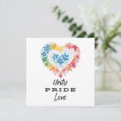 ユニティプライドラブザデイト招待状 セーブザデート (スタンド正面)