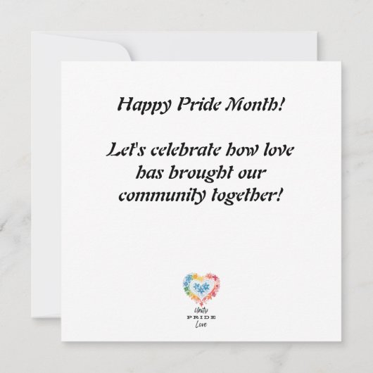 ユニティプライドラブフラットカード (裏面)