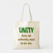 ユニティユニフォミティ – Unity引用文 トートバッグ (裏面)