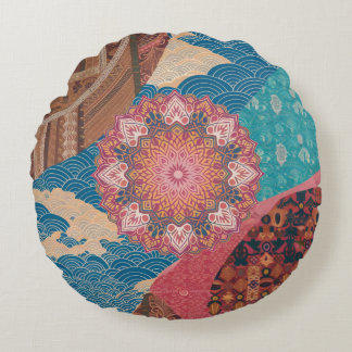 ユニティ・イン・デザイン文化融合装飾用クッション ラウンドクッション