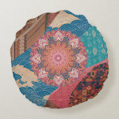 ユニティ・イン・デザイン文化融合装飾用クッション ラウンドクッション (裏面)
