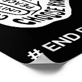 ユニティ・デイアンチいじめっ子愛サイン学校最後のいじめ ポスター (角)